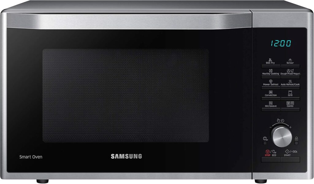 Mit Mikrowelle, Heißluft und Grill ist die Samsung MC32J7055CT eine gute Wahl für alle die mehr von Ihrer Mikrowelle erwarten